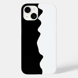 Coque Pour iPhone 14 EBlack et White