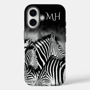 Coques iPhone 16 Éblouissant de Zebra Monogram