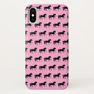 Case-Mate iPhone Case Écharpe à cheval rose et noir