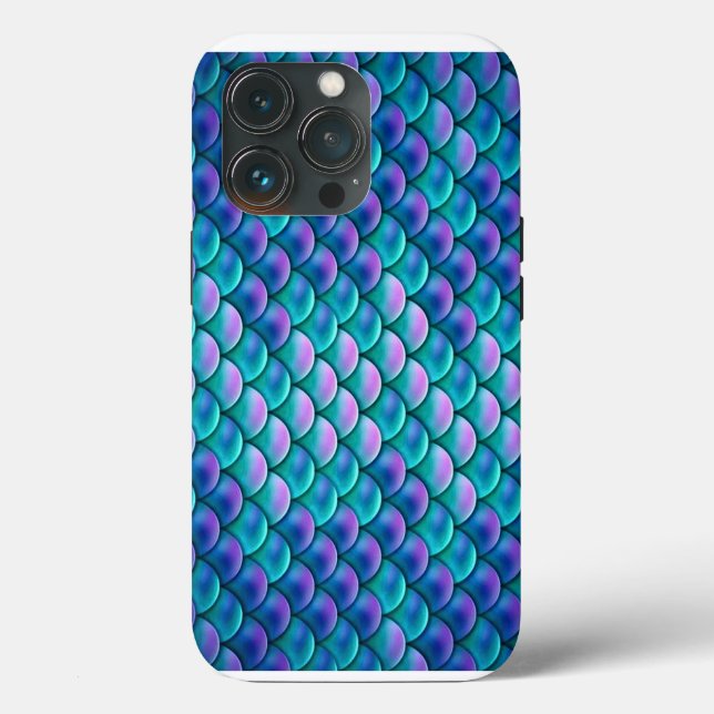 Coques Case-Mate iPhone Échelles de sirènes opalescentes (Verso)