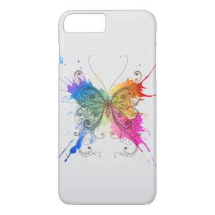 Coques Pour iPhone Éclaboussure de couleur de papillon