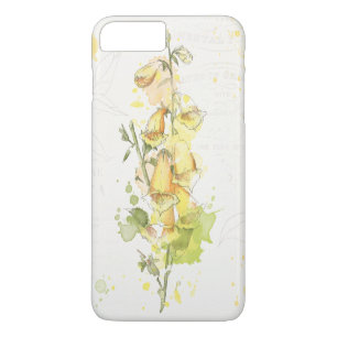 Coque iPhone 8 Plus/7 Plus Éclaboussure jaune florale