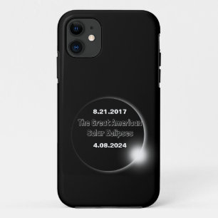 Case-Mate iPhone Case Éclipse solaire double date 2024 et 2017