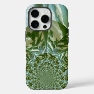 Coques iPhone 16 Pro Éco Camo Vert Kaleidoscope   Vision Durable
