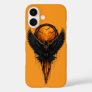 Coques iPhone 16 Écran Halloween Corbeau Art Tache de peinture Grap