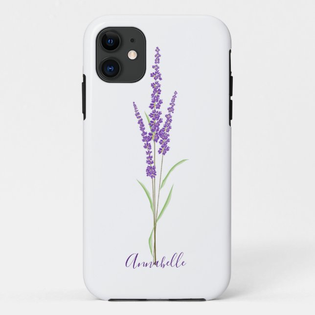 Coques Case-Mate iPhone Écran Lavande unique | Personnalisé (Dos)