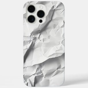 Coques iPhone 16 Pro Max Écrasé Livre blanc Texture Téléphone moderne