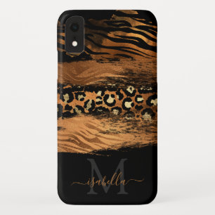 Case-Mate iPhone Case Écriture moderne en cuivre monogrammée