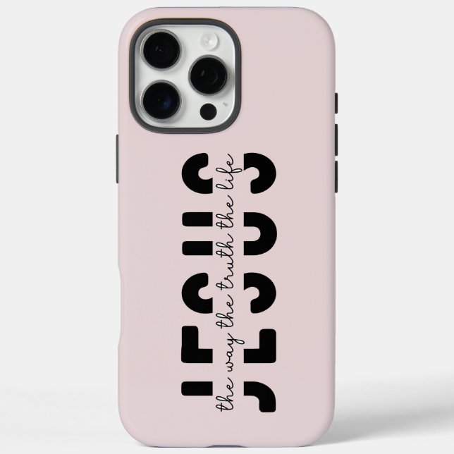 Coques Case-Mate iPhone Écriture rose vif moderne iPhone (Verso)