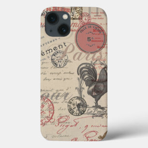 Etui iPhone 13 Écriture vintage de français Paris Typographie de 