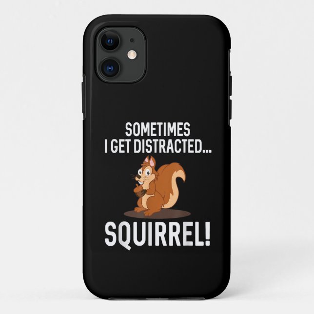 Coques Case-Mate iPhone ÉCUREUIL DISTRAIT DRÔLE Animaux Zoo Ferme (Dos)