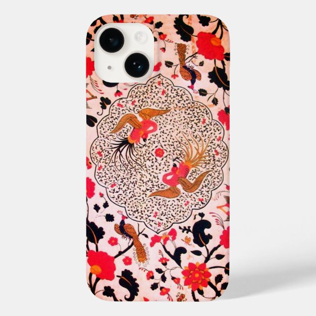 COQUES Case-Mate iPhone EDEN, ÉLÉGANTE FLEURS BLANCHES NOIRES ROUGES, OISE (Verso)