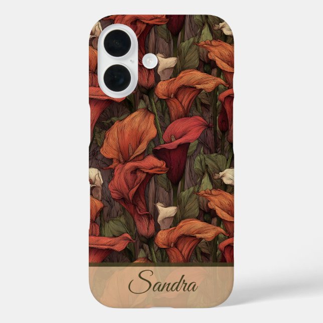 Coques Case-Mate iPhone Edgy Mom Gift Calla Lilies Custom (Verso)