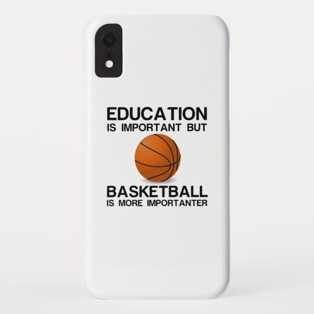 COQUES Case-Mate iPhone ÉDUCATION BASKETBALL IMPORTANT EST PLUS IMPORTANT. (Dos)