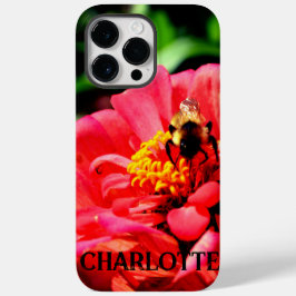 Coque Pour Pour iPhone 14 Pro Max Eelgant rouge floral photo bourdon