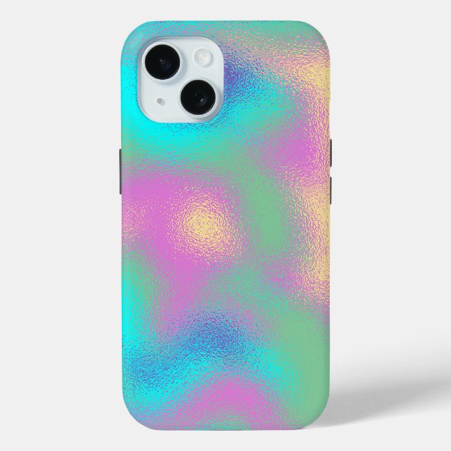 Coques Case-Mate iPhone Effet d'huile métallique arc-en-ciel Unicorne (Verso)