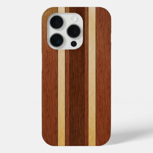 Coque iPhone 15 Pro Effet en bois élégant de grain