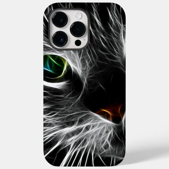 Coques Case-Mate iPhone Éffrayant Chat Feline Soul Spirit Animal (Verso)