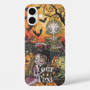 Coques iPhone 16 Plus Éffrayant mignon Halloween iPhone 16 Plus Coque.