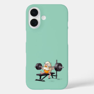 COQUES iPhone 16  EGG CRACKED GYM FREAK