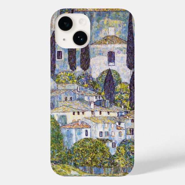 Coques Case-Mate iPhone Église à Cassone, Gustav Klimt (Verso)