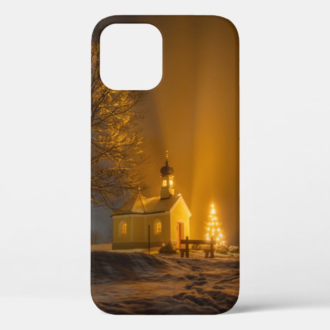 COQUES Case-Mate iPhone ÉGLISE BLANCHE ET ARBRE BROWN (Verso)