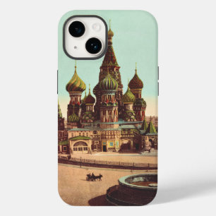 Coque Pour iPhone 14 Église St. Basile, place Rouge Moscou