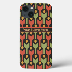 Coques Pour iPhone Egyptien Flèche verte personnalisée Motif tribal