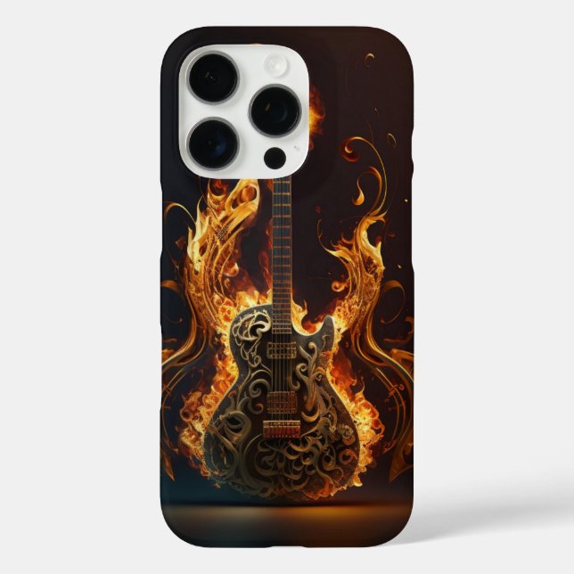 Coques Case-Mate iPhone Electric guitar on fire                            (Verso)
