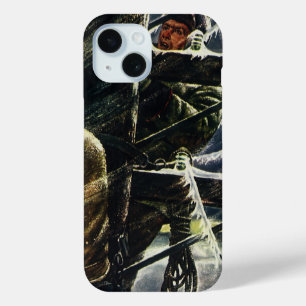 Coque Pour iPhone 15 Électricien d'affaires vintage travaillant dans un
