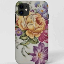 Élégance : Boîtier de téléphone floral d'inspirati