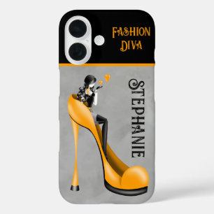 Coques iPhone 16 Élégance Chic : Dame Fashionable Envoyant un Baise