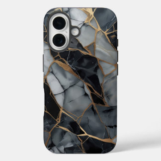 Coques iPhone 16 Élégance de pierre fracturée