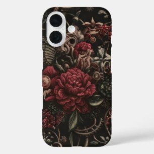 Coques iPhone 16 Élégance florale Steampunk
