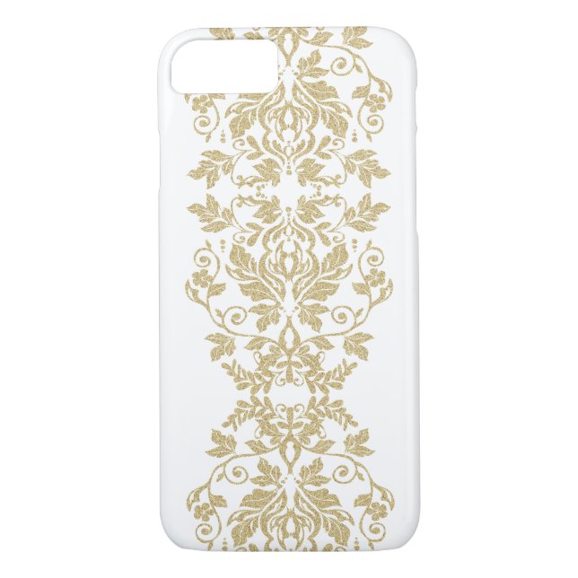 Coques Case-Mate iPhone Élégance Gold Damask (Dos)