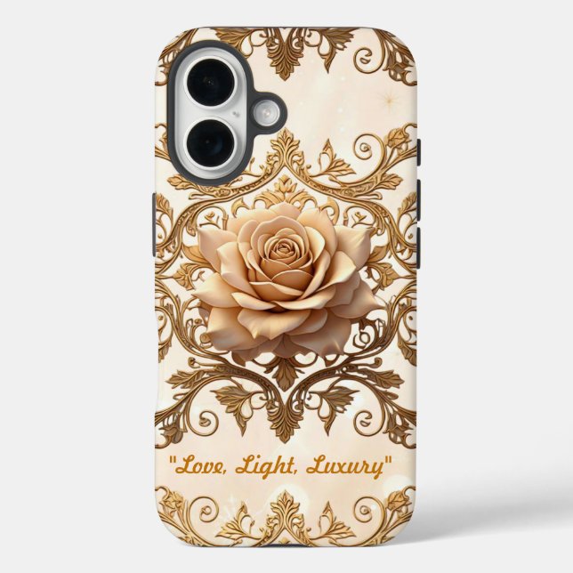 Coques Case-Mate iPhone "Élégance Rose romantique" (Verso)
