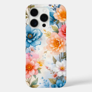 Coques iPhone 16 Pro Elégant aquarelle Floral Patten design