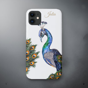 Case-Mate iPhone Case Elégant Aquarelle Peacock Personnalisé