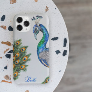 Case-Mate iPhone Case Elégant Aquarelle Peacock Personnalisé