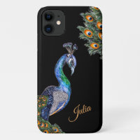 Elégant Aquarelle Peacock Personnalisé