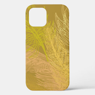 Case-Mate iPhone Case Élégant Arrière - plan de feuille d'or