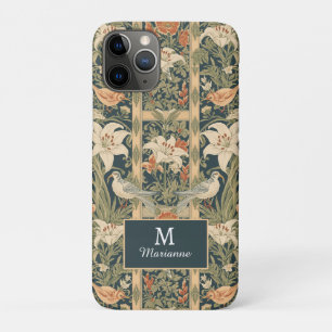 Case-Mate iPhone Case Élégant Art Nouveau Vintage Botanique Oiseau Lis