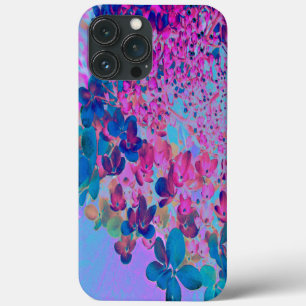 Case-Mate iPhone Case Élégant bleu foncé et lumière magenta Hydrangea