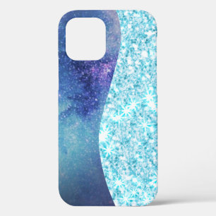 Case-Mate iPhone Case Elégant Bleu Moderne dégradé galaxie parties scint