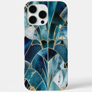 Coques iPhone 16 Pro Max Elegant Copper | Feminine Opulent Teal Gold