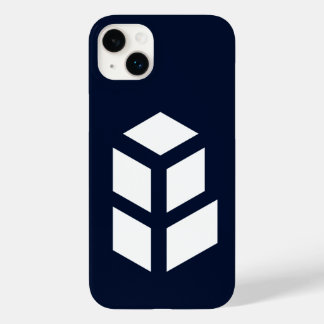 Coque Pour iPhone 14 Plus Elégant Cube Noir Blanc