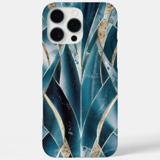 Coques iPhone 16 Pro Max Élégant cuivre | Or teal opulent féminin