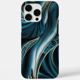 Coques iPhone 16 Pro Max Élégant cuivre   Or Turquoise féminin opulent