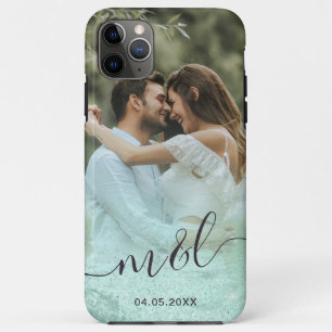 Case-Mate iPhone Case Elégant dégradé moderne menthe vert parties scinti