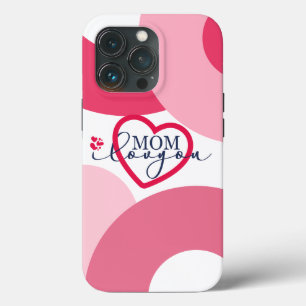 Case-Mate iPhone Case Elegant design texte Maman I Love You With Heart